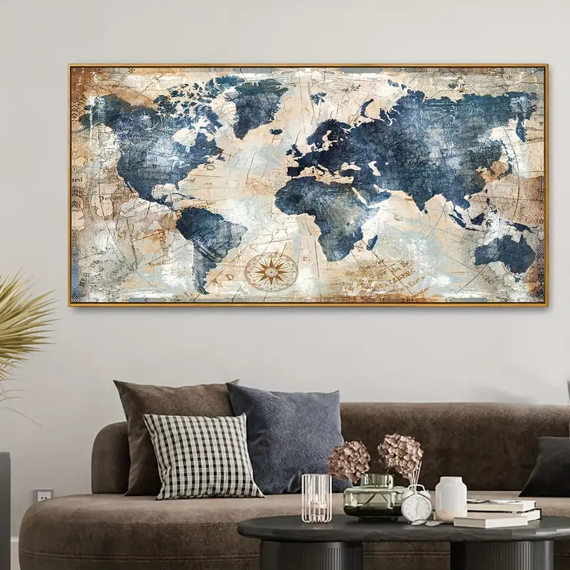Star Map Poster - 世界地図のポスター,壁アート,寝室,リビングルーム,廊下,キャンバスの装飾,理想的なギフト,1ユニット