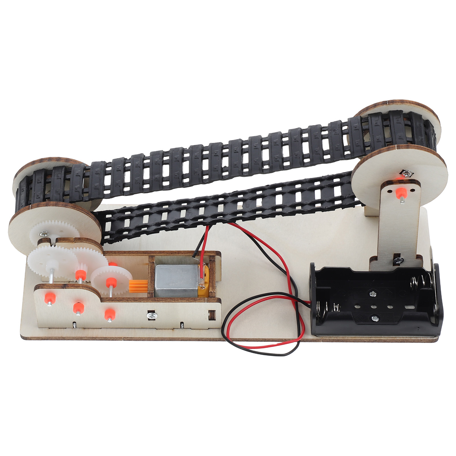 Science Project Diy - 電動コンベアベルト1セット DIYエンジニアリング実験教材 子供向け科学プロジェクト 創造性スキル向上