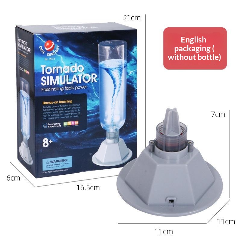 Science Toys Diy - 1セット簡単組み立てDIY科学工作ツイスターメーカーキット風水シミュレーターおもちゃ学習教育ギフト空ボトルなし-おもちゃ