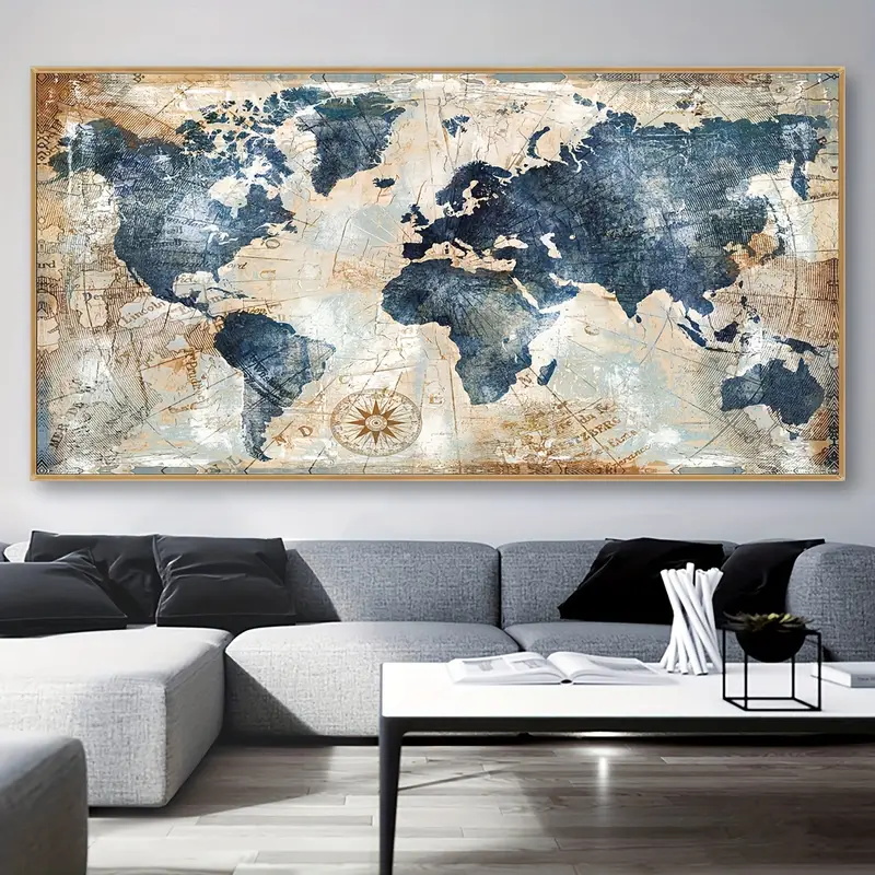 世界地図のポスター,壁アート,寝室,リビングルーム,廊下,キ - Star Map Poster のレビューと価格