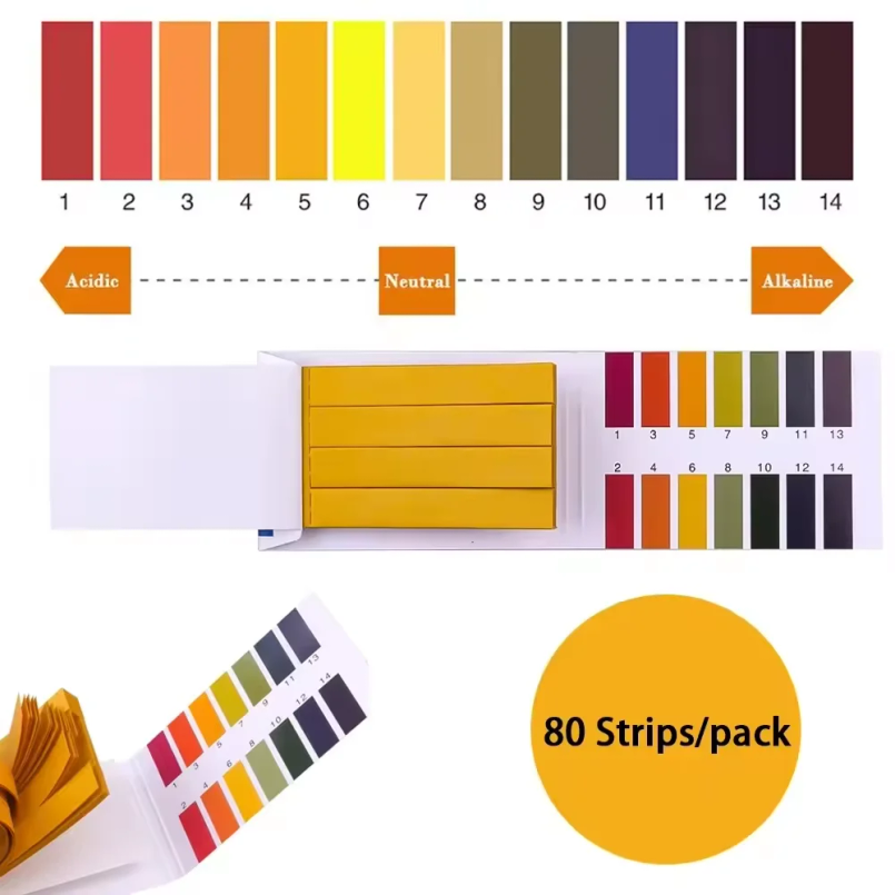 80枚入り/パック PH試験紙 フルPHメーター PHコント - Ph Strip Test のレビューと価格
