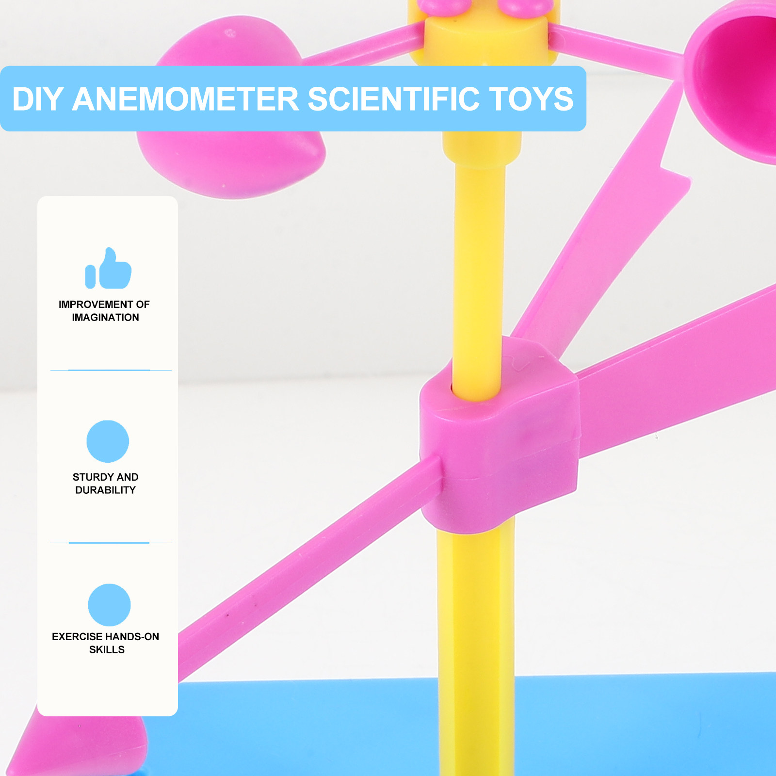 2セット DIY手作り風速計風向計 子供向け教育科学実験 教 - Science Project Diy のレビューと価格