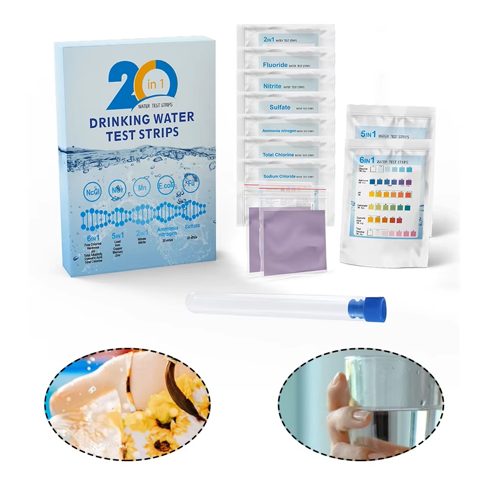YAGO 20 in 1 水質検査ストリップ 家庭用飲料水検 - Ph Strip Test のレビューと価格