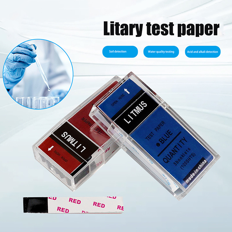 100枚入り/箱 PHテストストリップ 赤/青リトマス試薬紙 - Ph Strip Test のレビューと価格