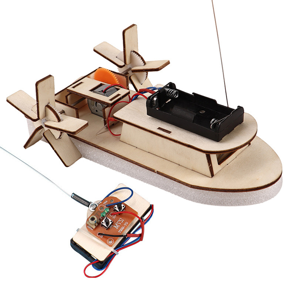 子供のためのDIY木製ボートモデル科学玩具、電気ステム、教育 - Science Project Diy のレビューと価格