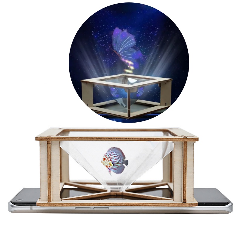 DIY 3D ホログラフィックプロジェクターキット 子供向け - Science Project Diy のレビューと価格