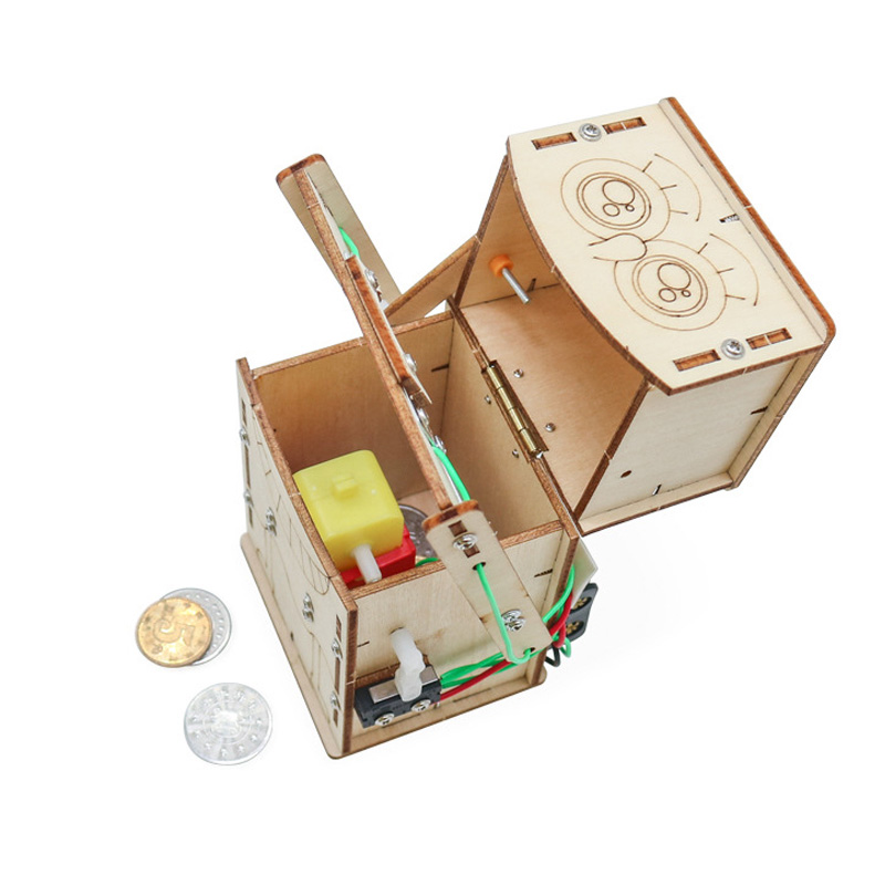 木製電動食べるコインロボット DIY モデル & 組み立て玩 - Science Robotics のレビューと価格