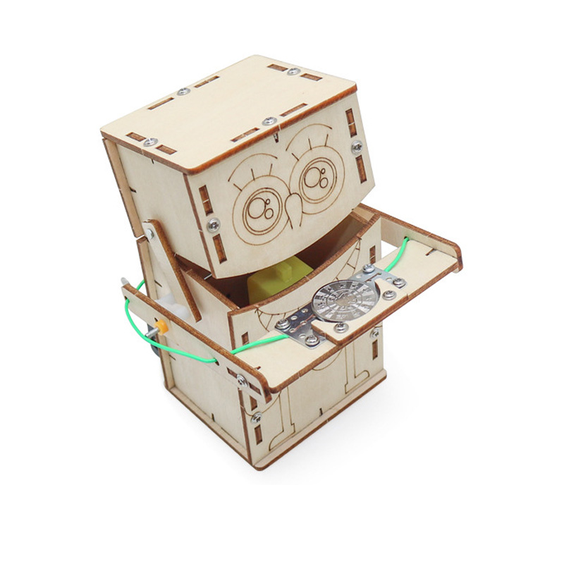 木製電動食べるコインロボット DIY モデル & 組み立て玩 - Science Robotics のレビューと価格