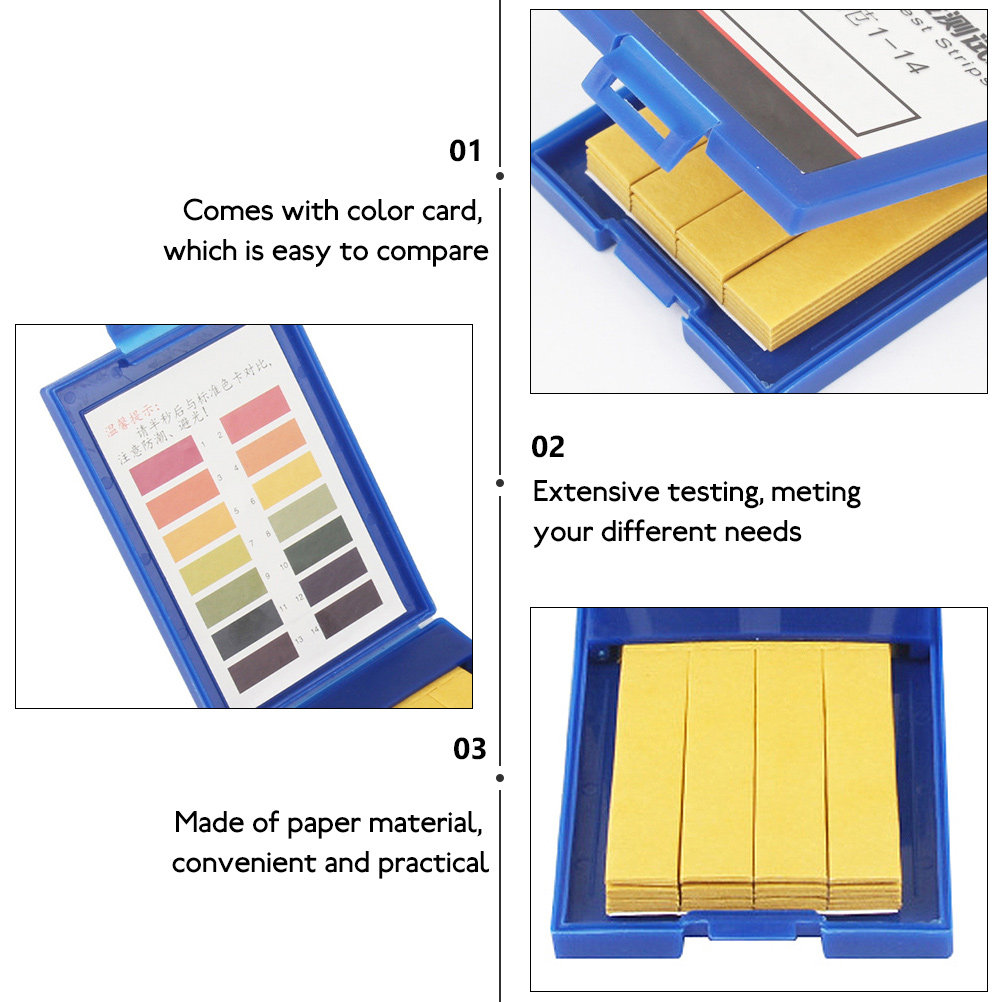 80枚入りPH試験紙 精密1-14 PH測定ストリップ 正確 - Ph Strip Test のレビューと価格