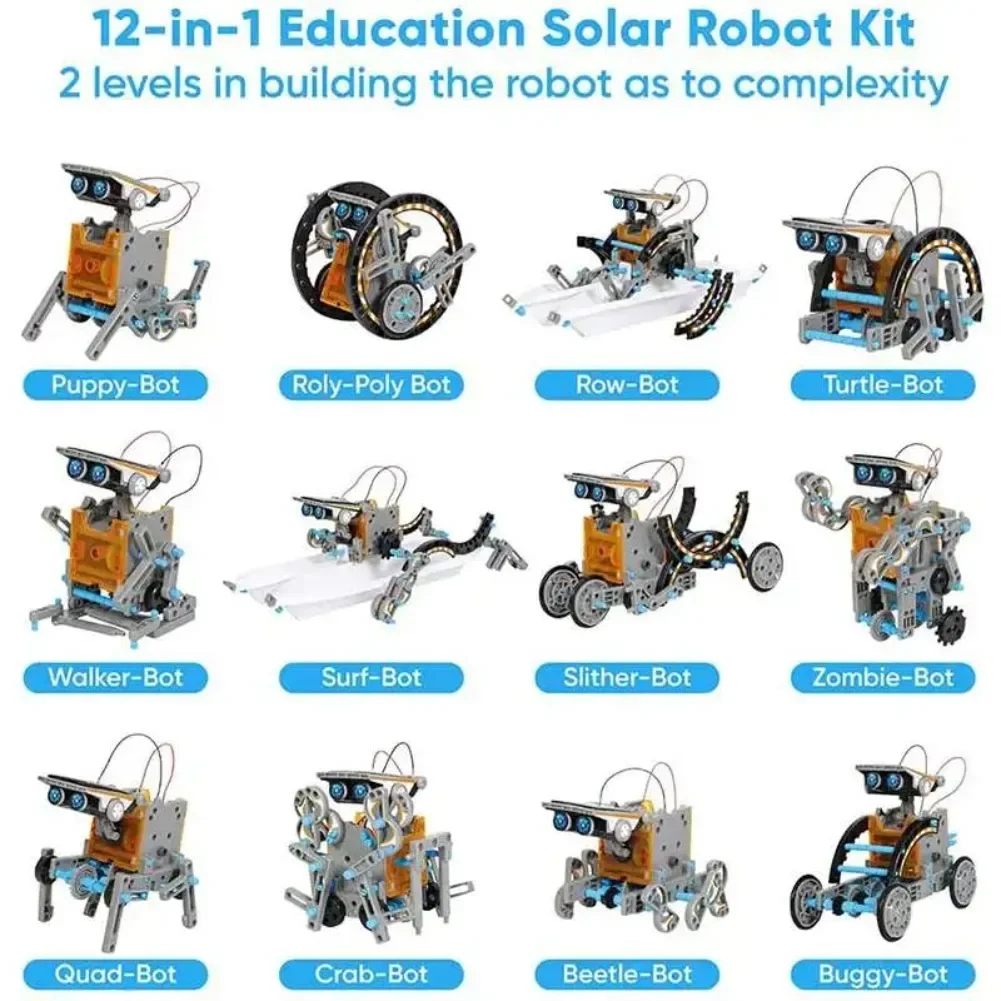 13 in 1 ソーラーロボット科学キット DIY ビルディ - Science Robotics のレビューと価格