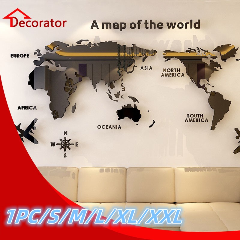 北欧の3Dアクリル世界地図,壁の装飾,オフィス,書斎,リビン - Star Map Poster のレビューと価格